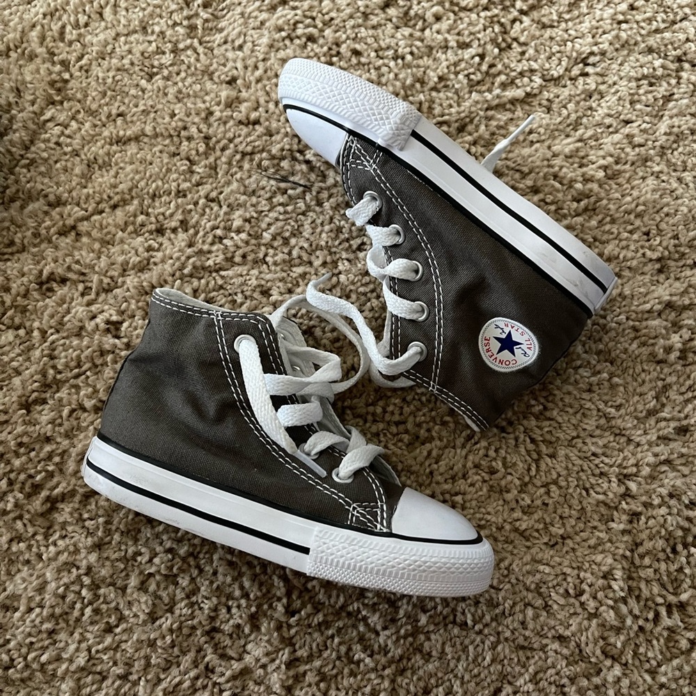 Converse high tops for toddlers (CHARCOAL)